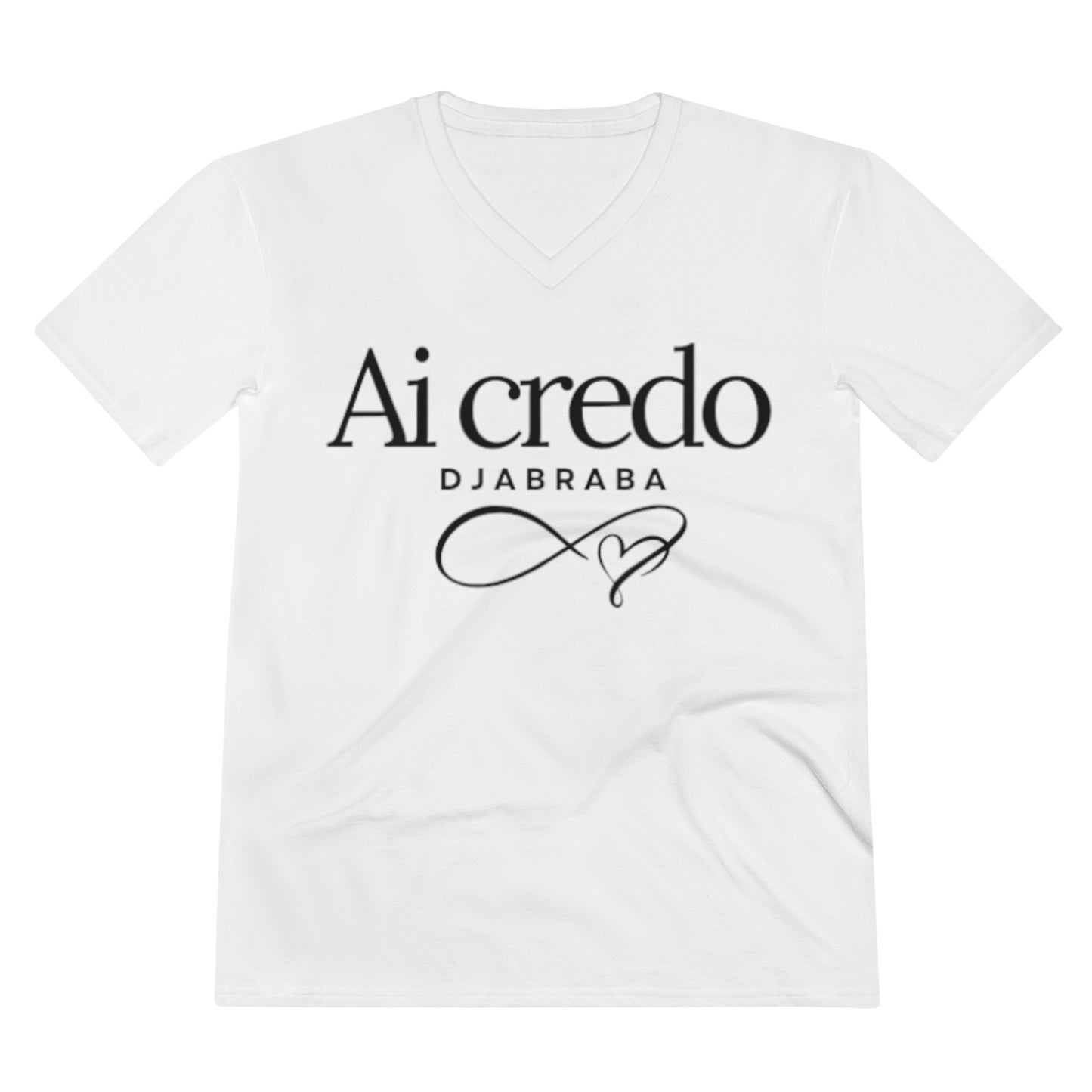 Stylish Men's Lightweight V-Neck Tee with Inspirational Quote