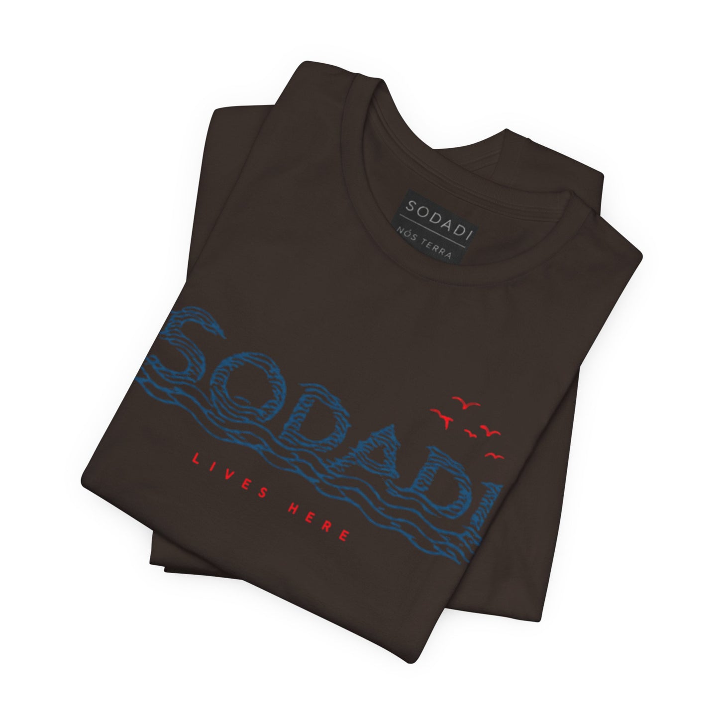 Soda! Coastal Wave Graphic Tee — Vintage Beach Vibes T-Shirt