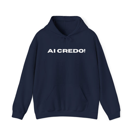 AI Credo! Unisex Heavy Blend Hooded Sweatshirt - Cozy & Stylish Apparel for Tech Enthusiasts