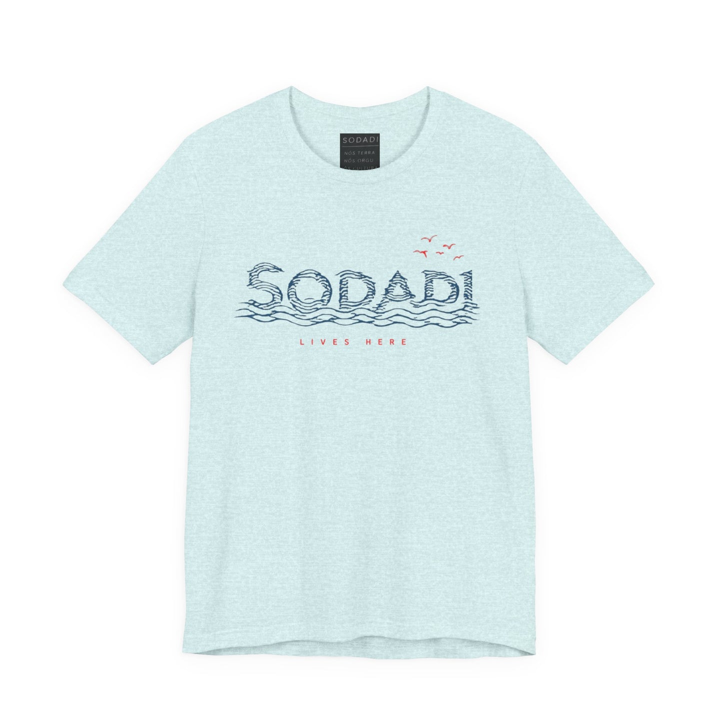 Soda! Coastal Wave Graphic Tee — Vintage Beach Vibes T-Shirt