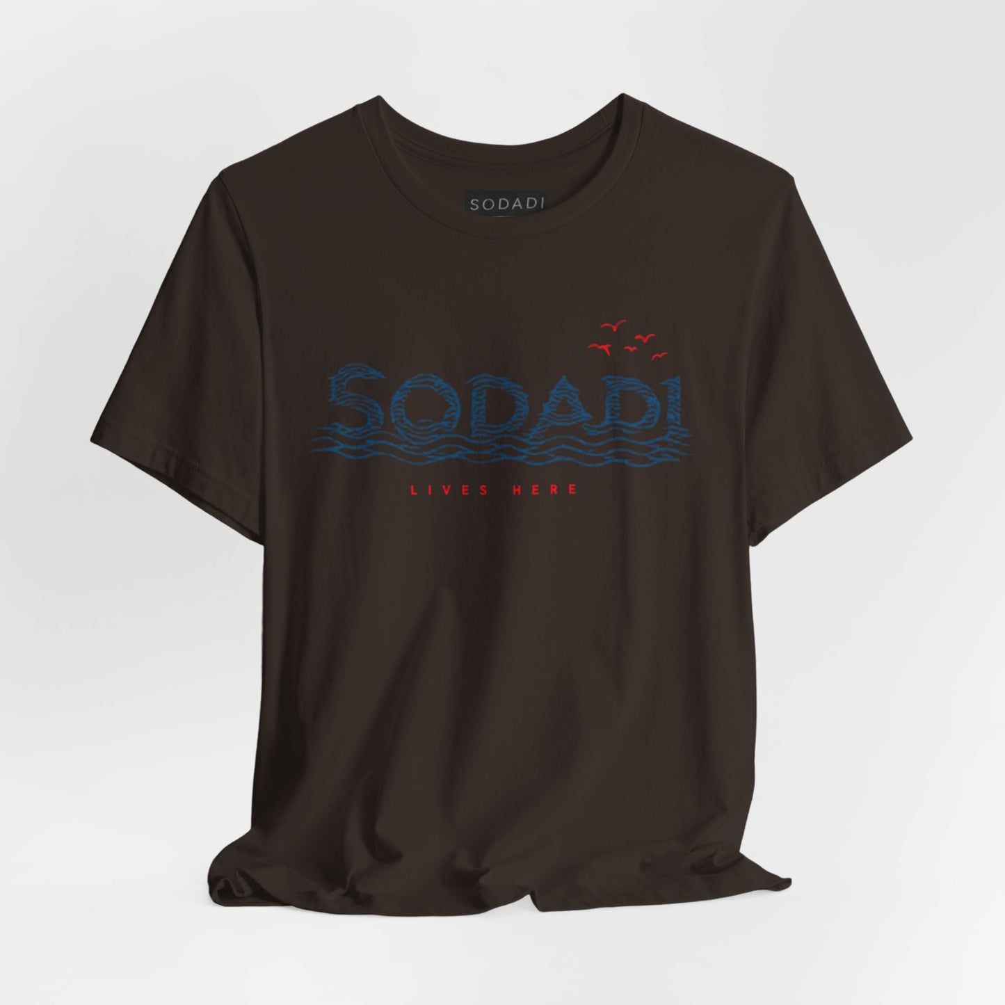 Soda! Coastal Wave Graphic Tee — Vintage Beach Vibes T-Shirt