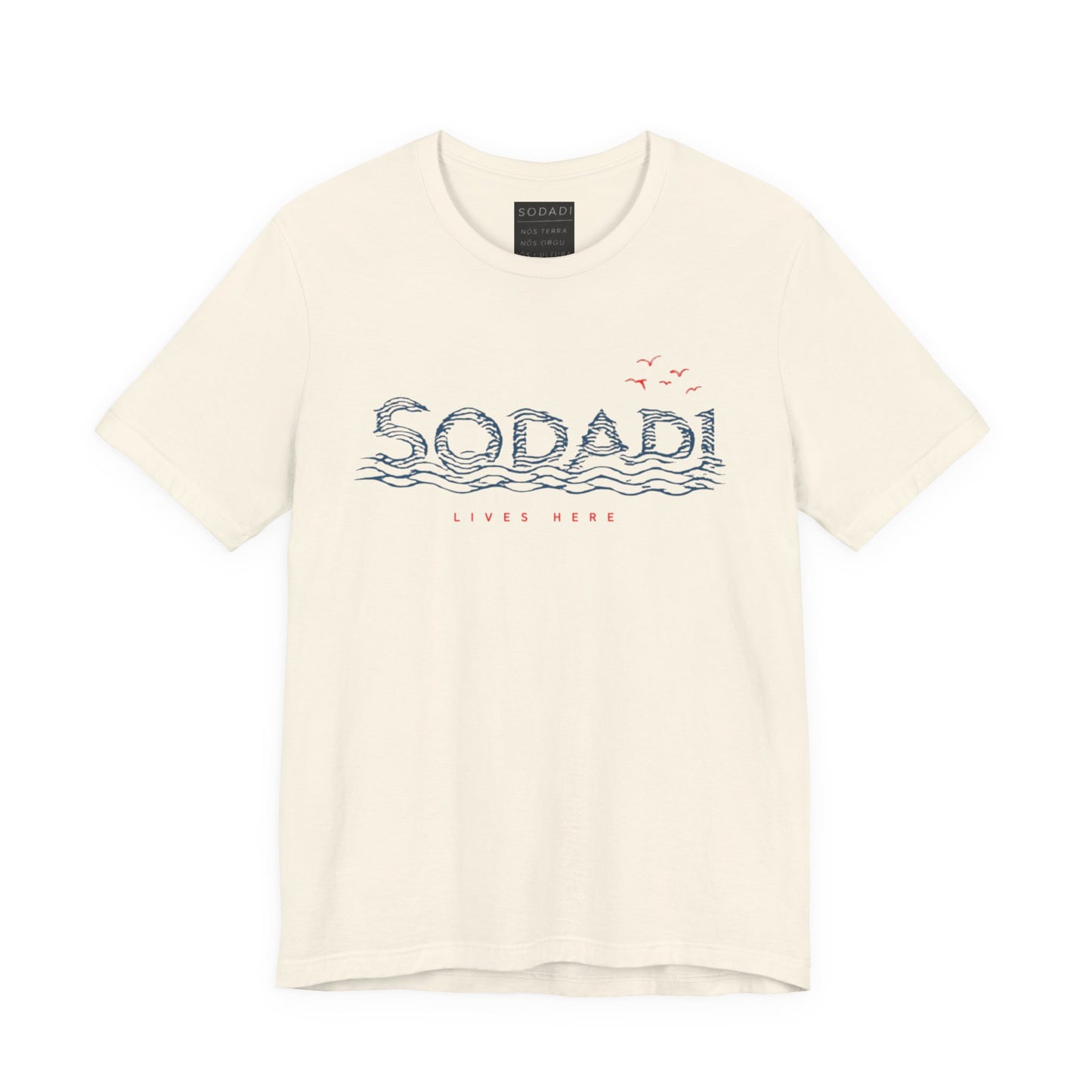 Soda! Coastal Wave Graphic Tee — Vintage Beach Vibes T-Shirt