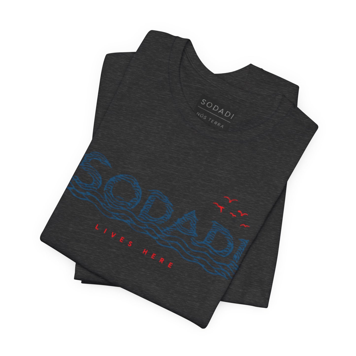 Soda! Coastal Wave Graphic Tee — Vintage Beach Vibes T-Shirt