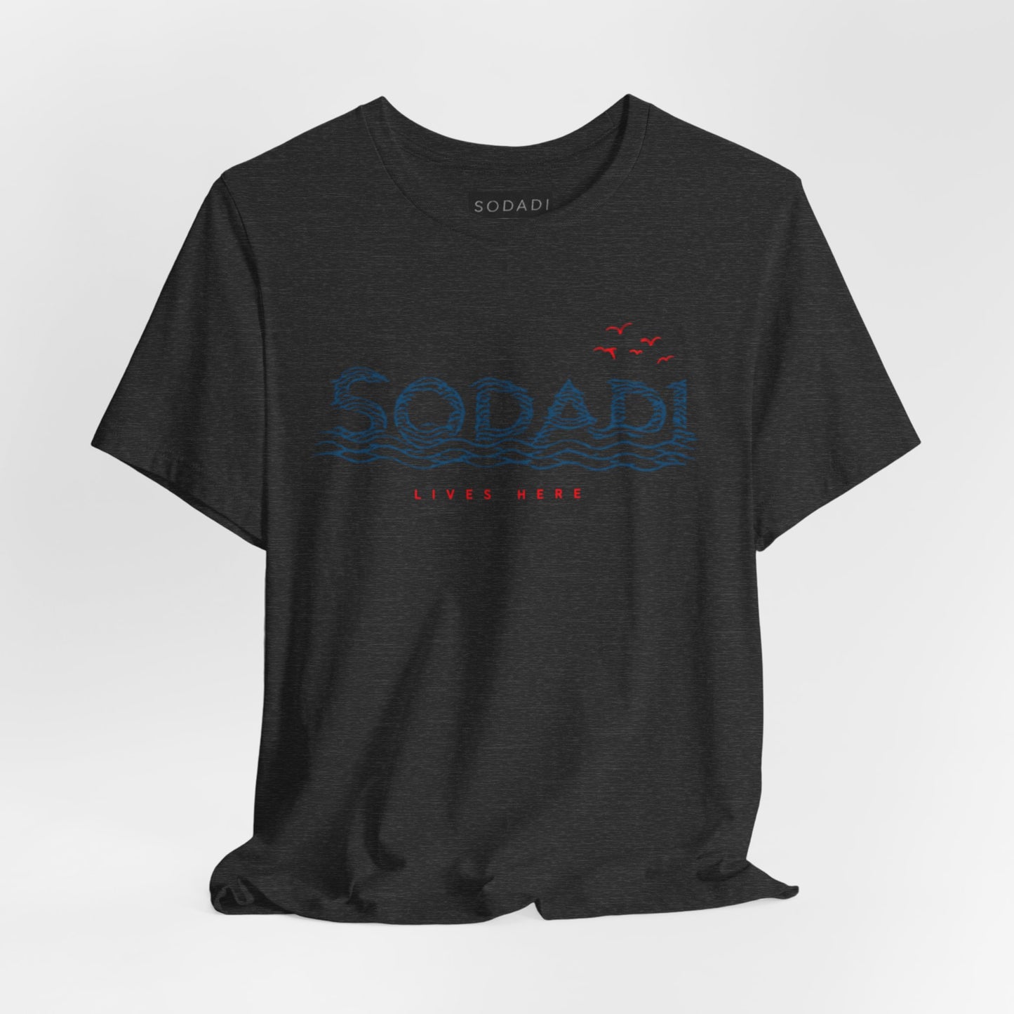 Soda! Coastal Wave Graphic Tee — Vintage Beach Vibes T-Shirt