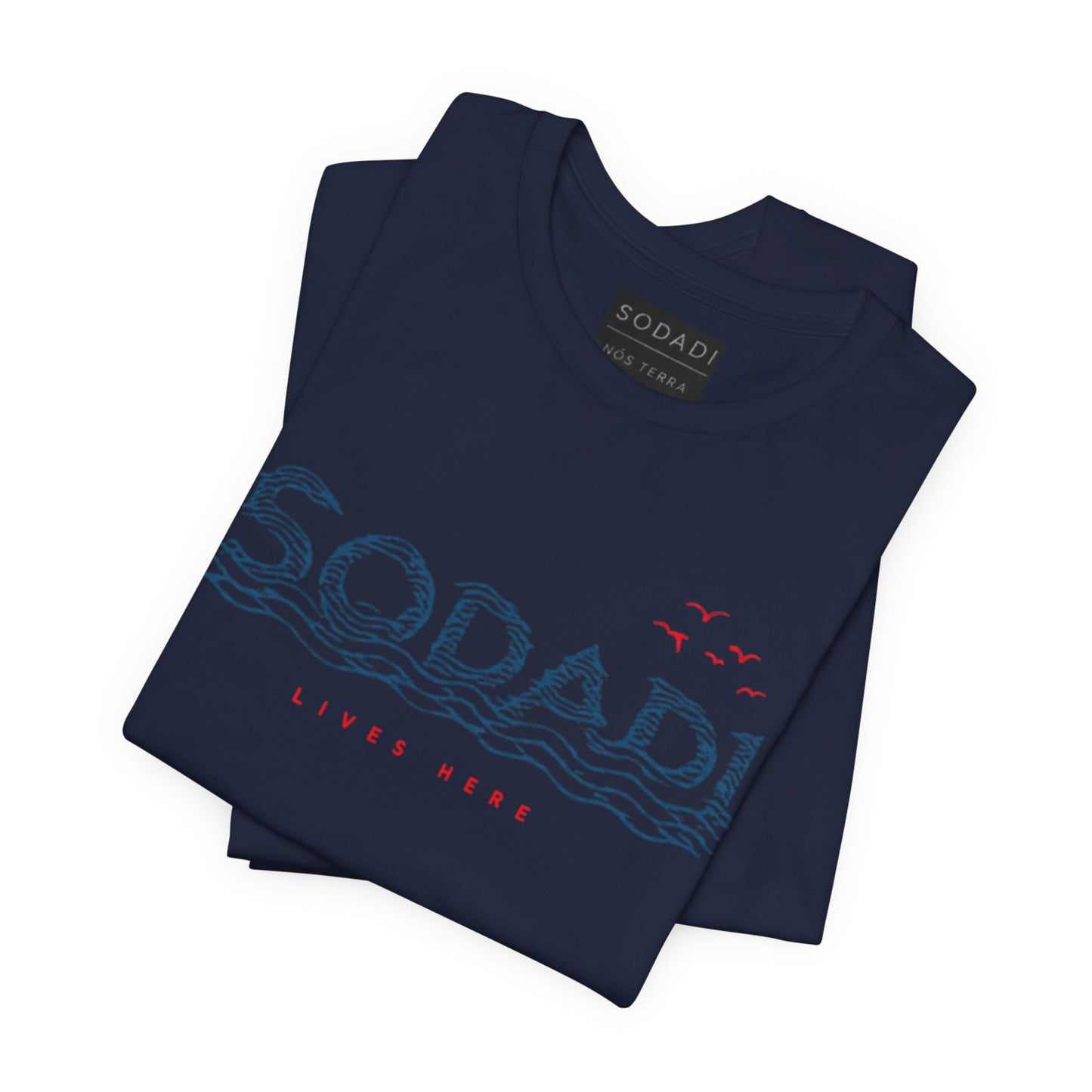 Soda! Coastal Wave Graphic Tee — Vintage Beach Vibes T-Shirt