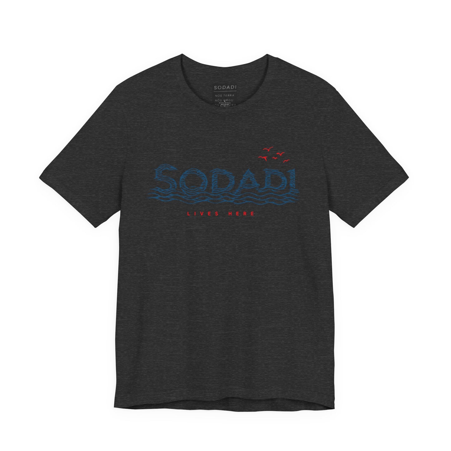Soda! Coastal Wave Graphic Tee — Vintage Beach Vibes T-Shirt