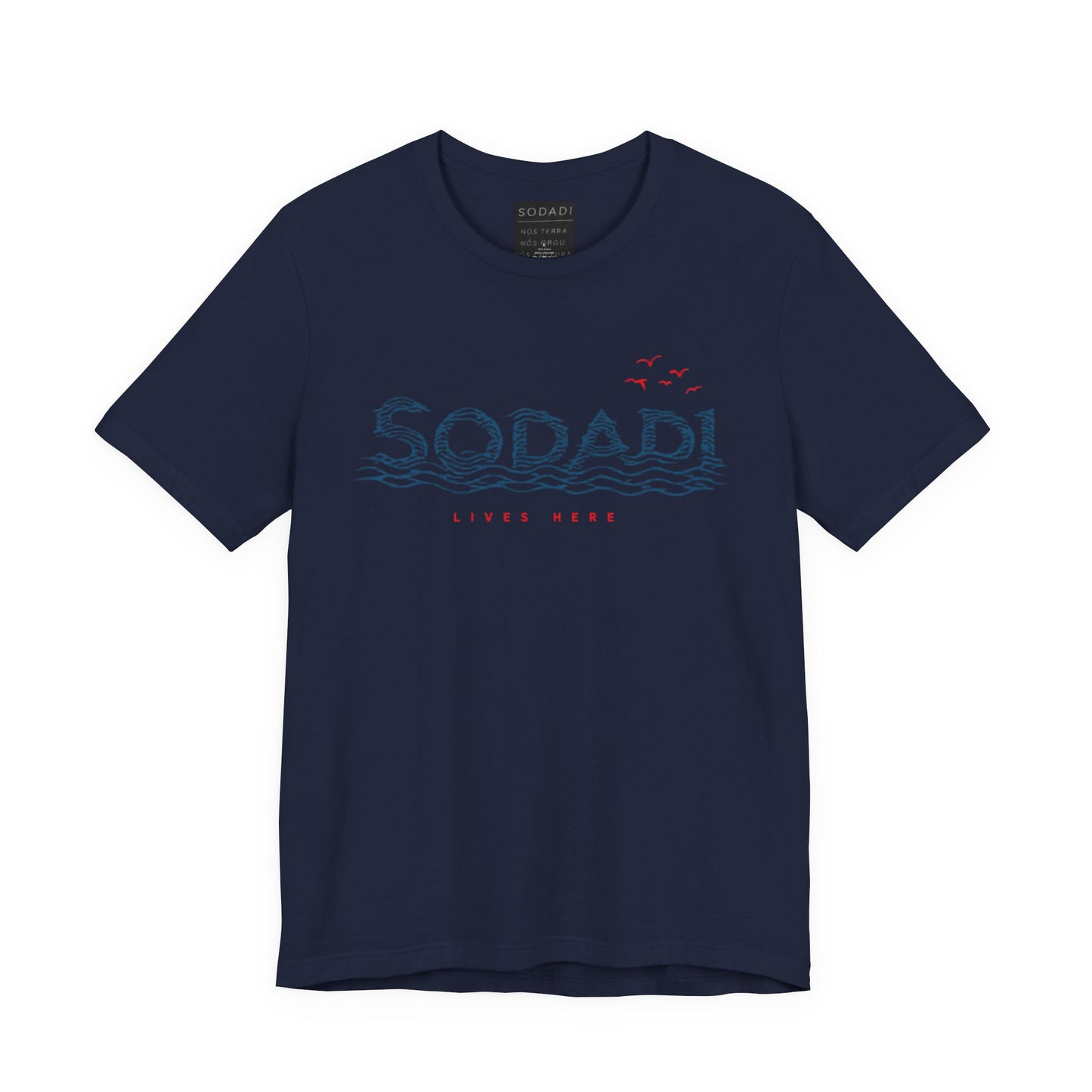 Soda! Coastal Wave Graphic Tee — Vintage Beach Vibes T-Shirt
