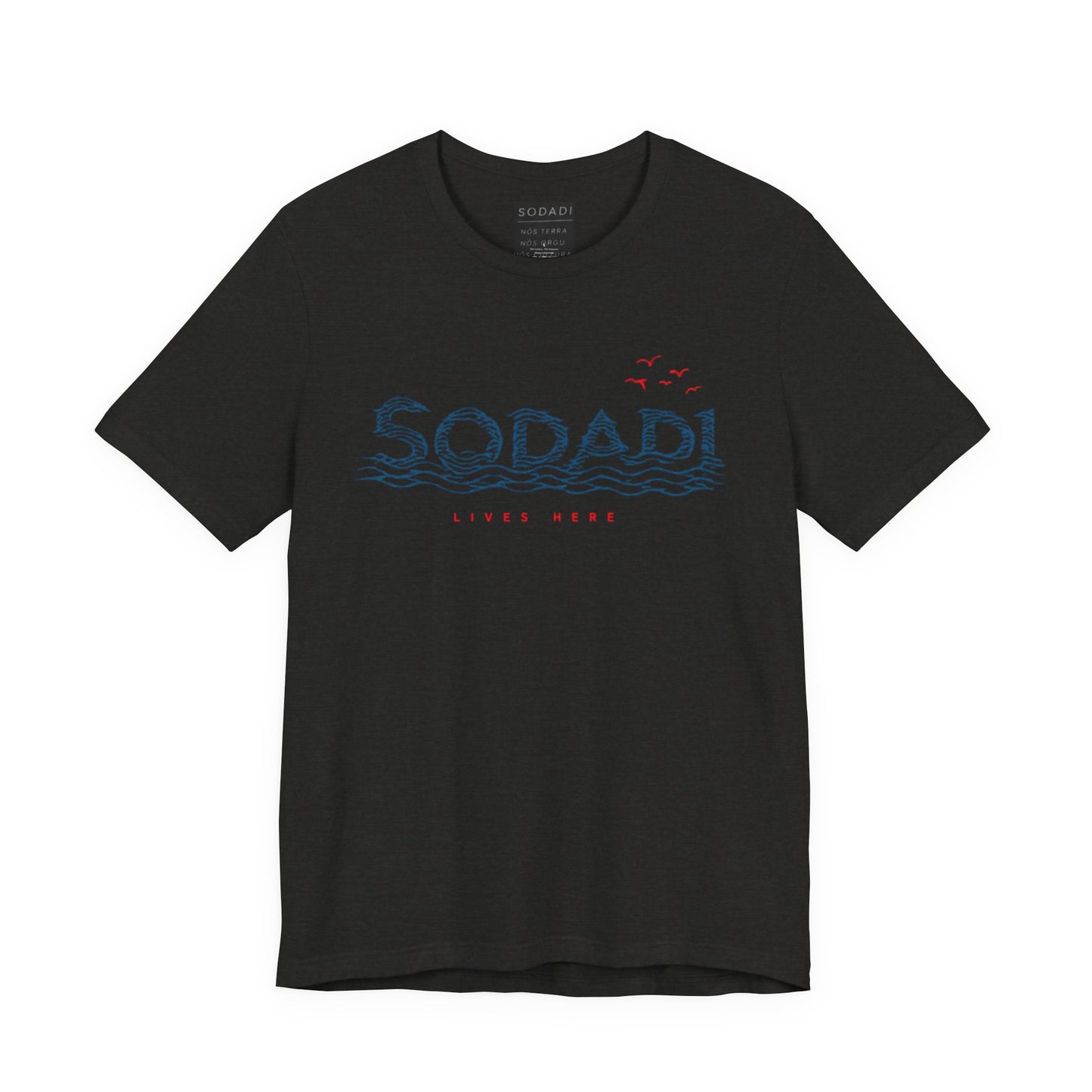 Soda! Coastal Wave Graphic Tee — Vintage Beach Vibes T-Shirt