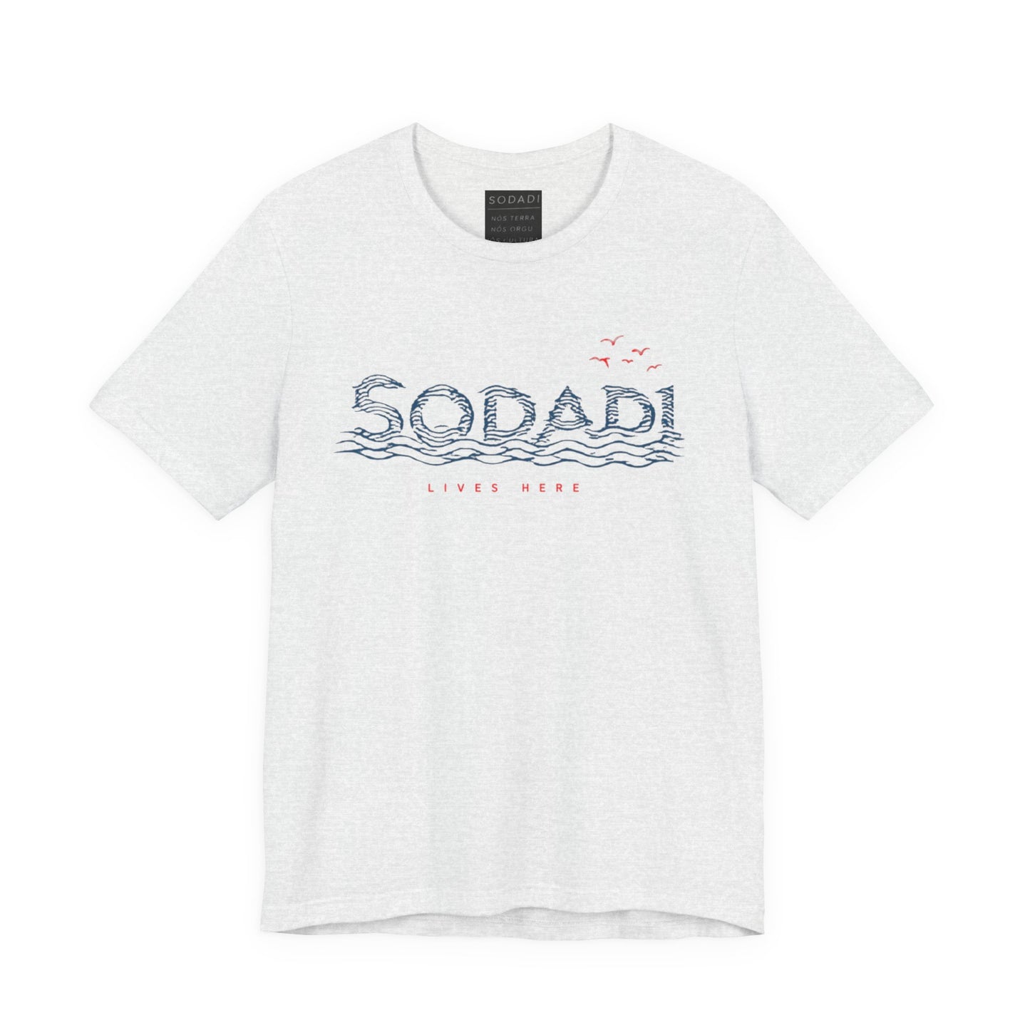 Soda! Coastal Wave Graphic Tee — Vintage Beach Vibes T-Shirt