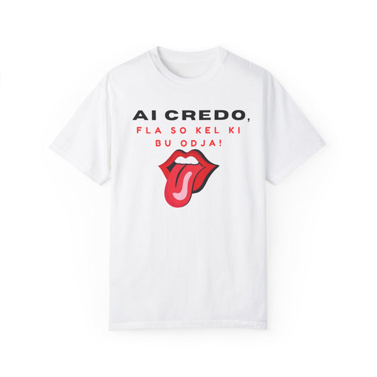 AI Credo Unisex Garment-Dyed T-Shirt - Trendy Graphic Tee