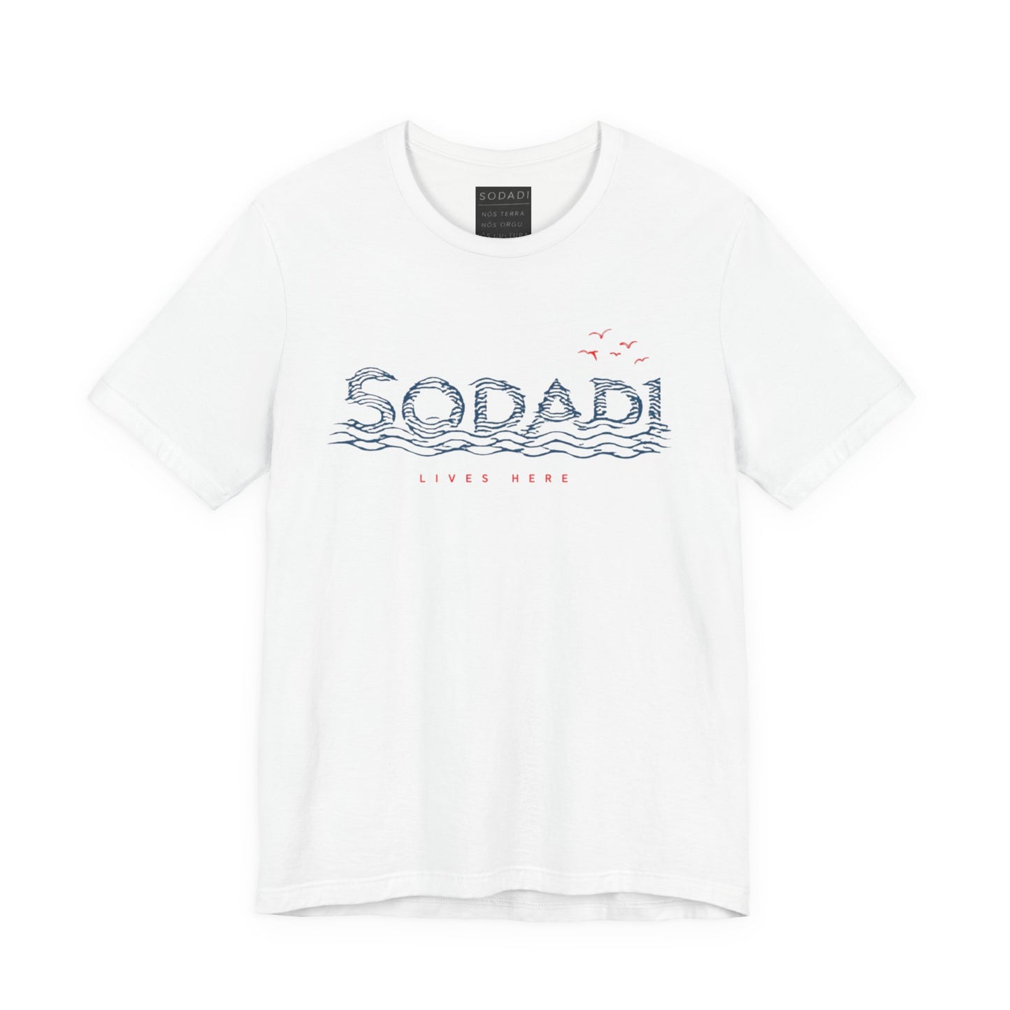 Soda! Coastal Wave Graphic Tee — Vintage Beach Vibes T-Shirt